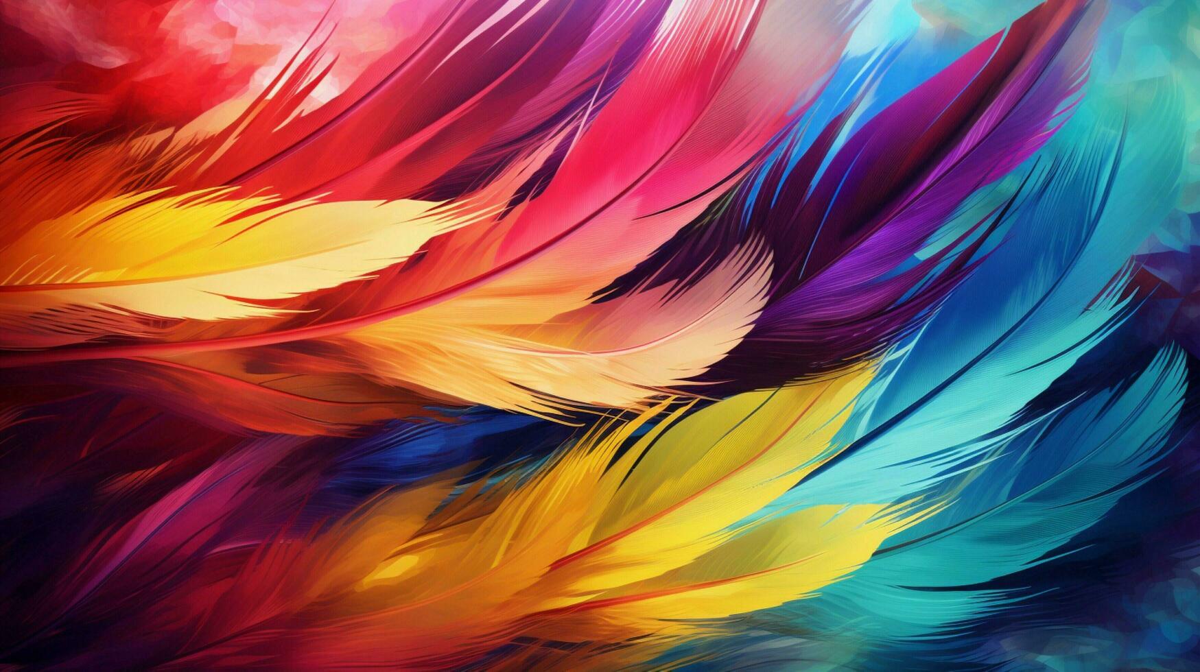 multi de colores resumen antecedentes con vibrante volador foto