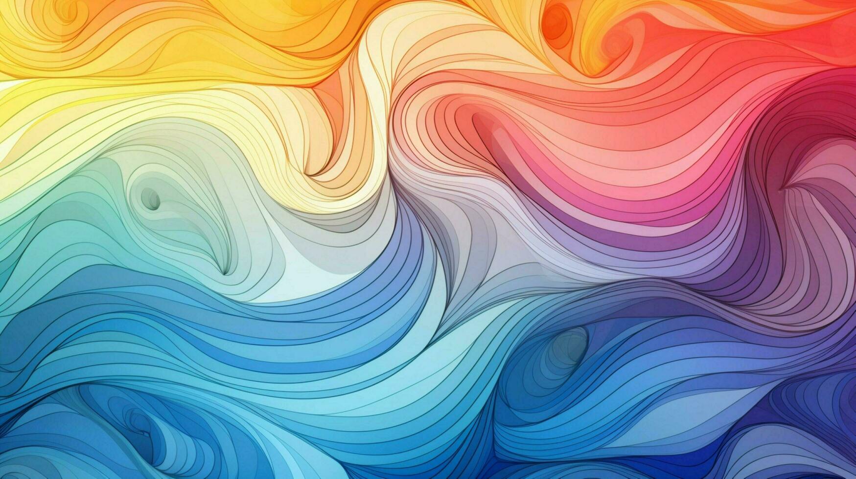 multi colored abstract pattern with curving futuristic photo