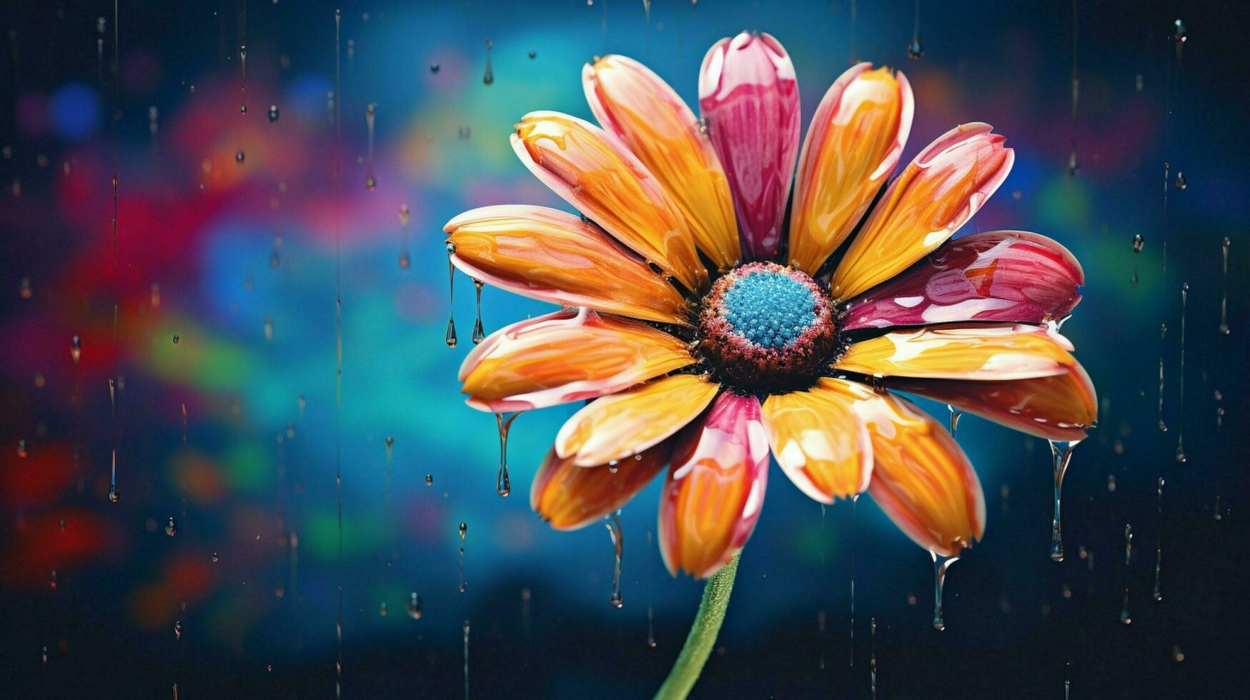 multi colored daisy brings springtime freshness photo