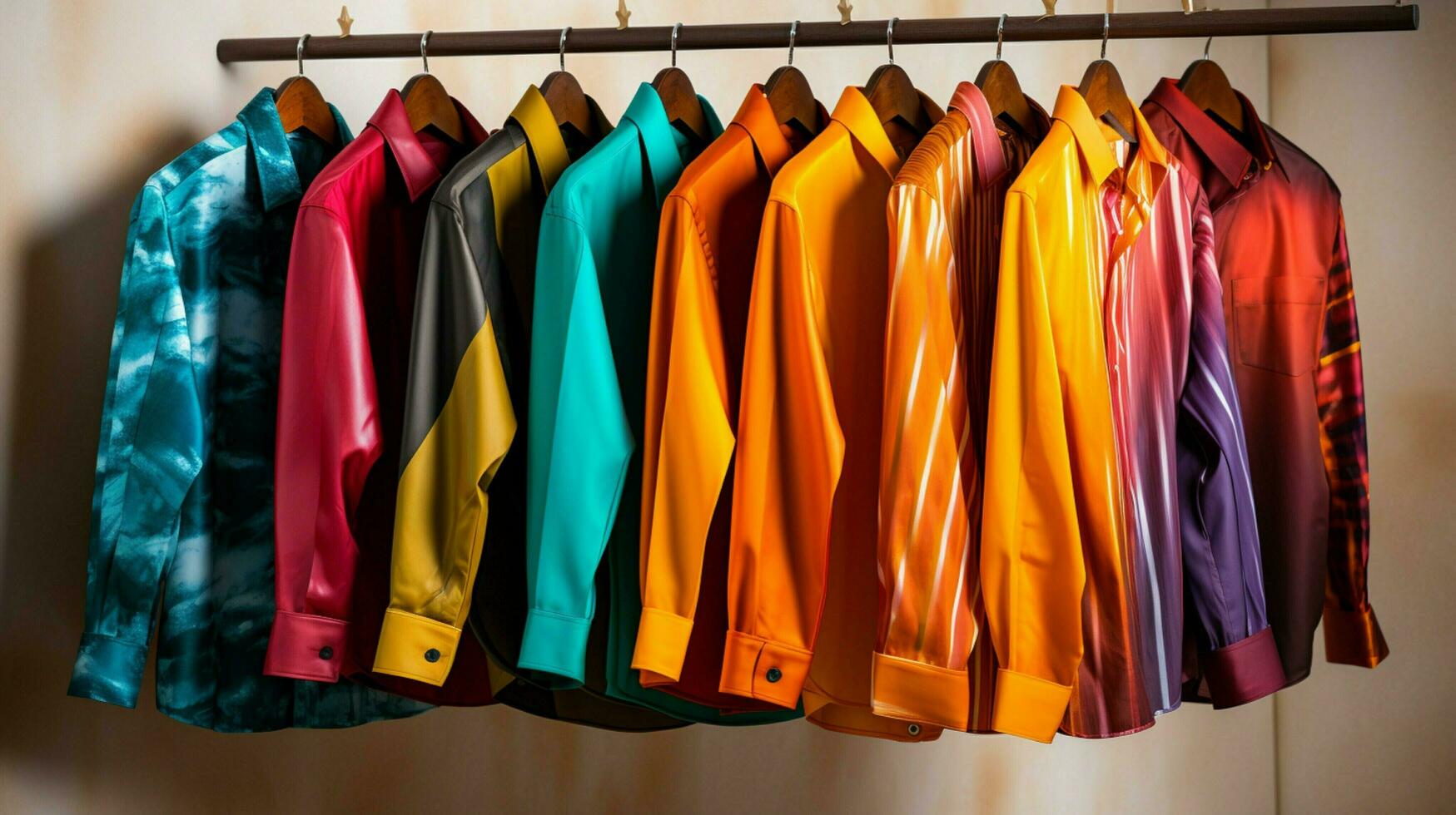 multi colored garments in boutique collection for men photo