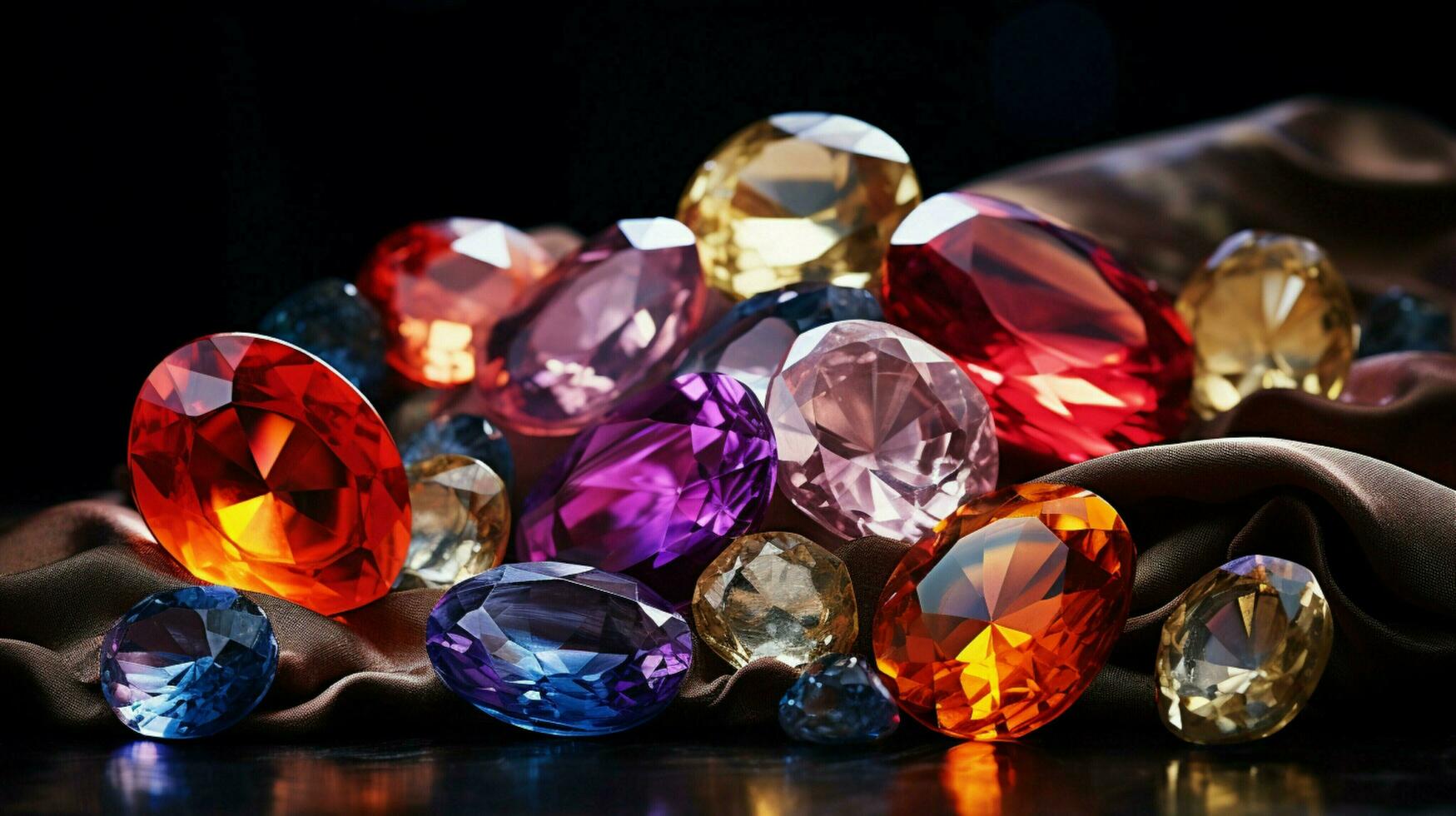 precious gems luxury transparent stones in abundance photo