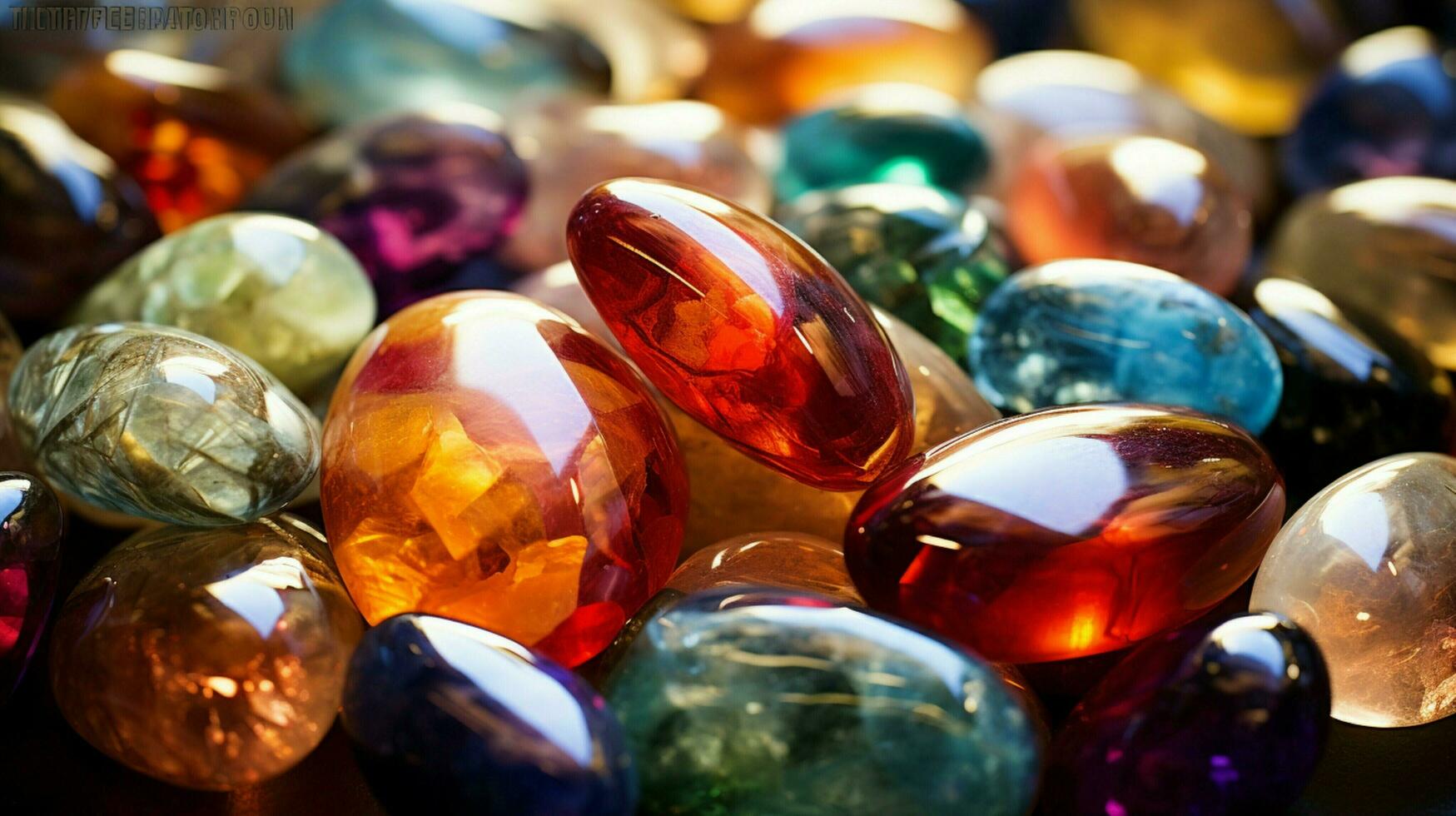 precious gems luxury transparent stones in abundance photo