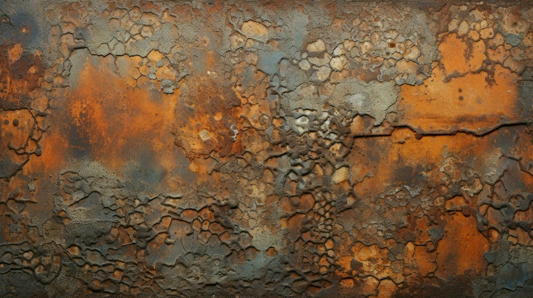 rusty metal wall with abstract textured pattern photo