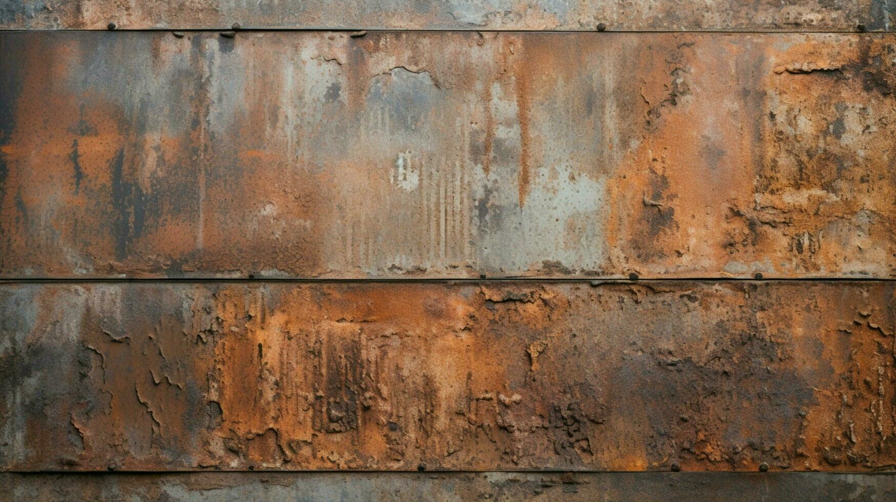 rusty metal wall with textured pattern photo