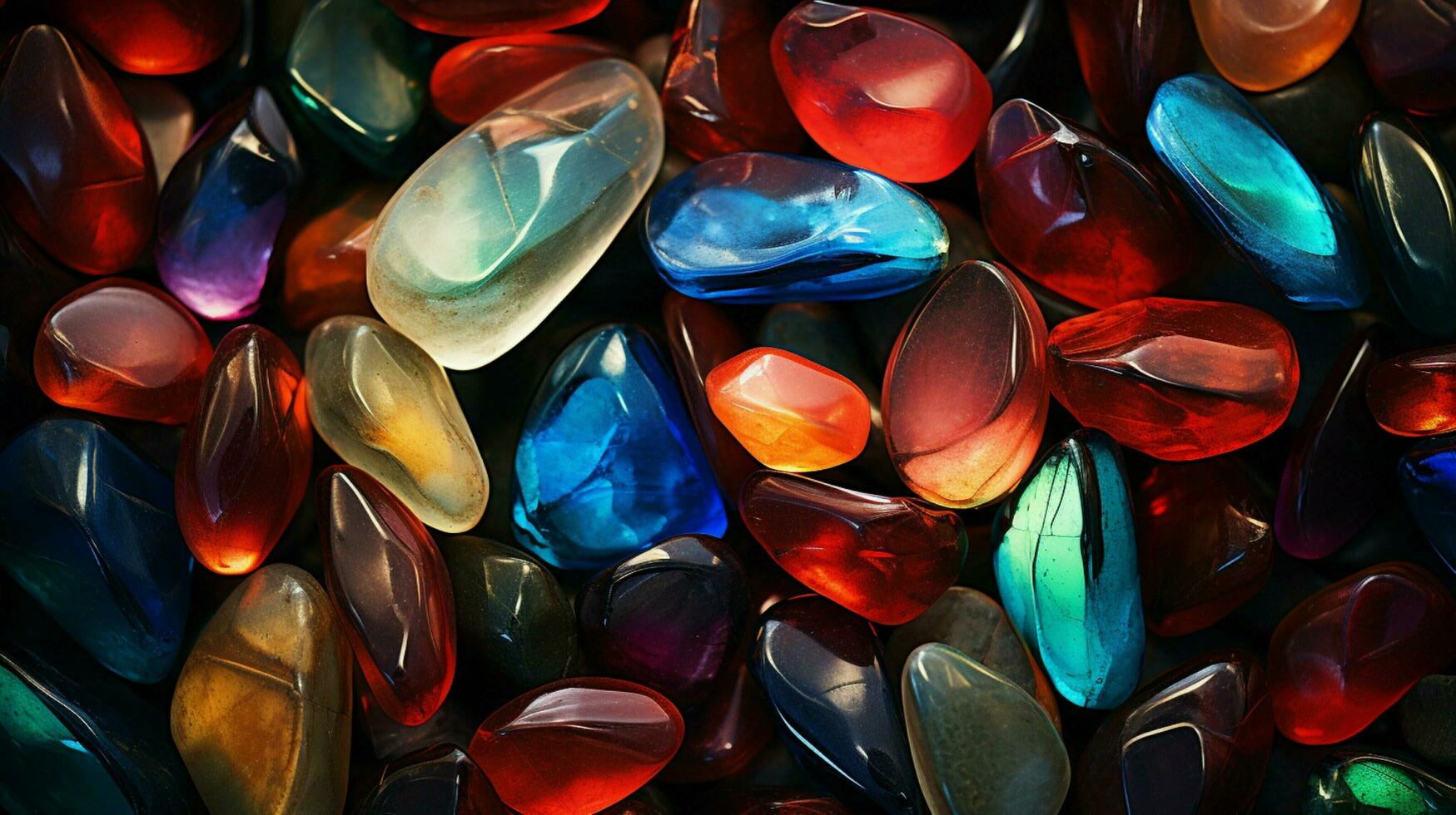 shiny gemstones illuminate nature beauty in abstract pattern photo