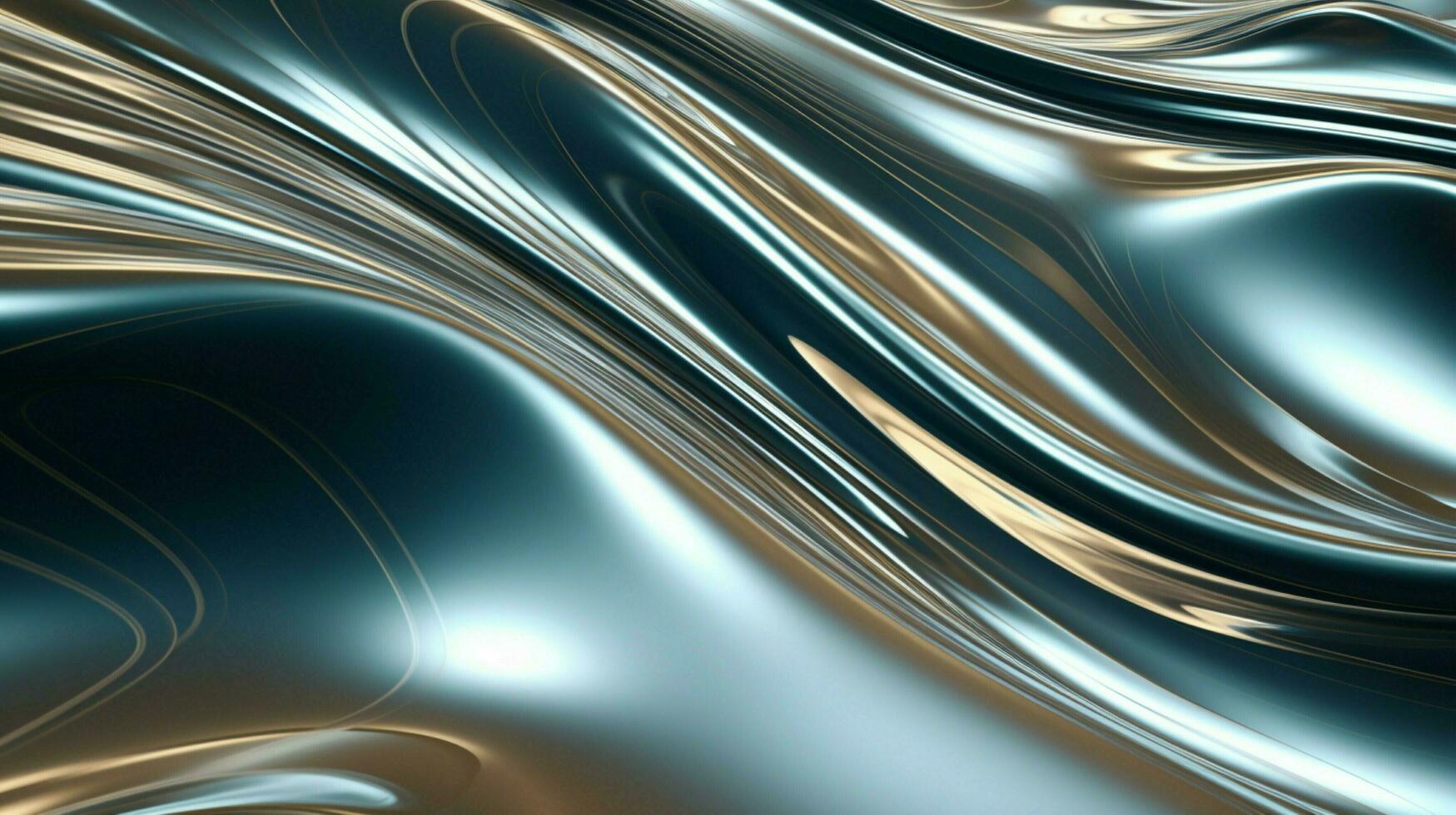 shiny metallic wave pattern reflects futuristic fantasy photo