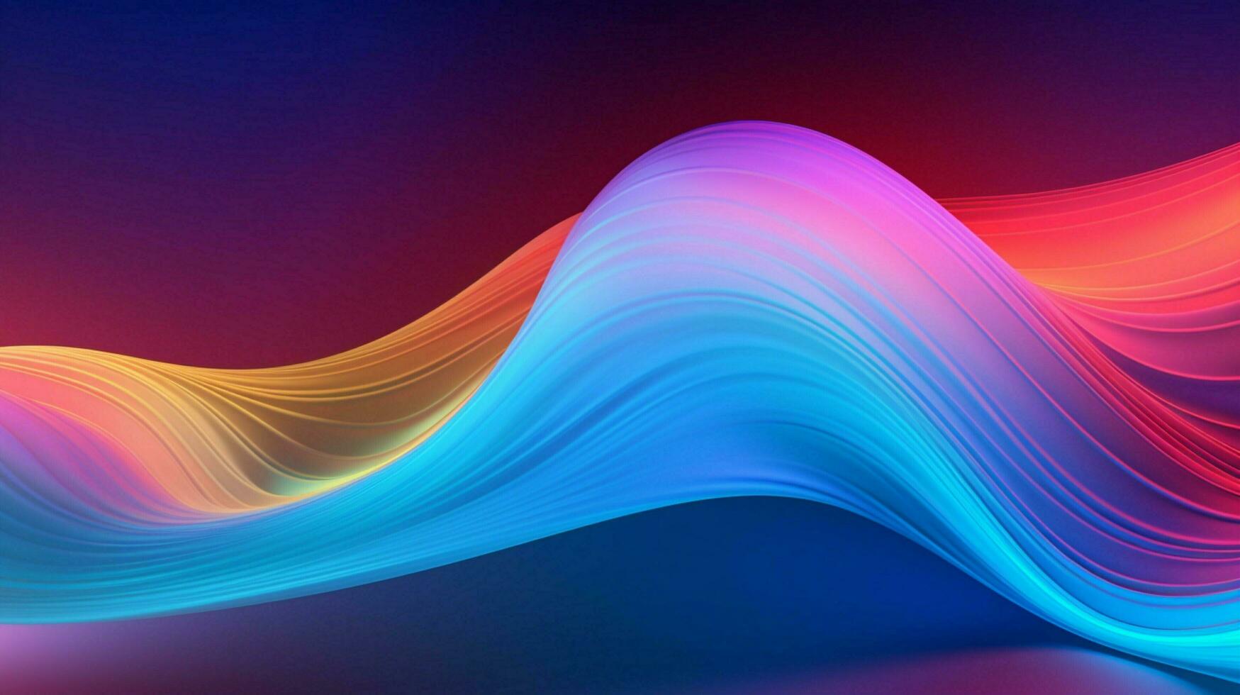 smooth flowing wave pattern in multi colored abstract photo