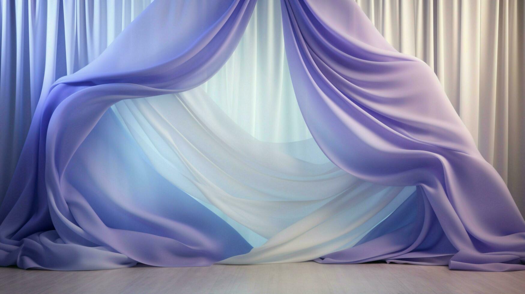 smooth satin waves create abstract elegance backdrop photo