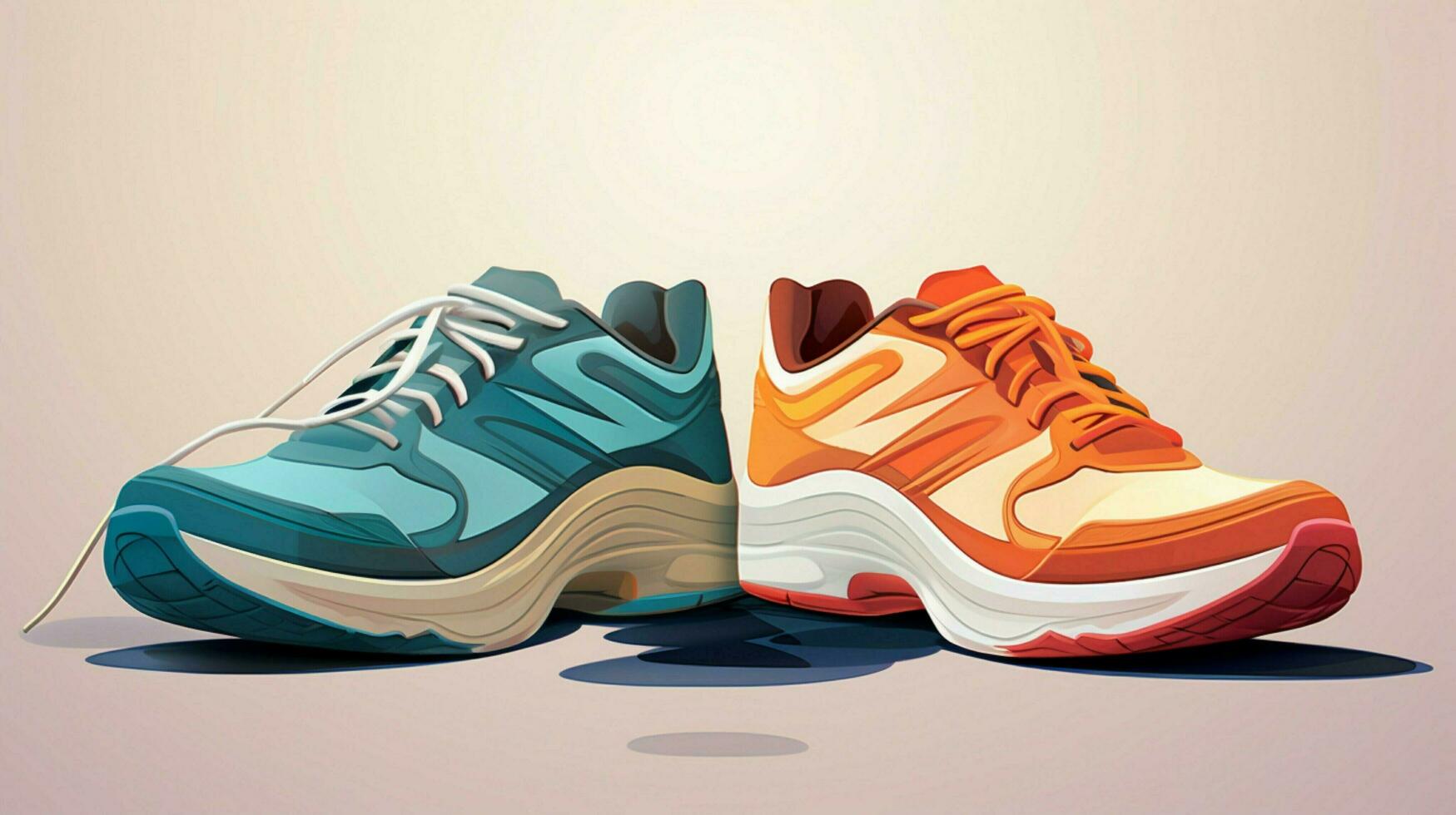 Deportes zapato par diseño ilustración foto