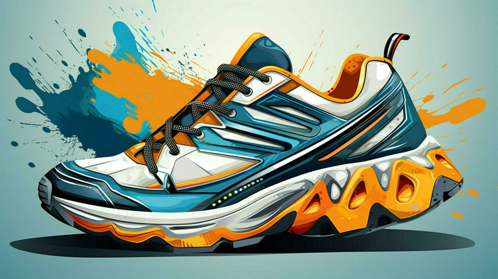 sports shoe illustration for men fashion photo