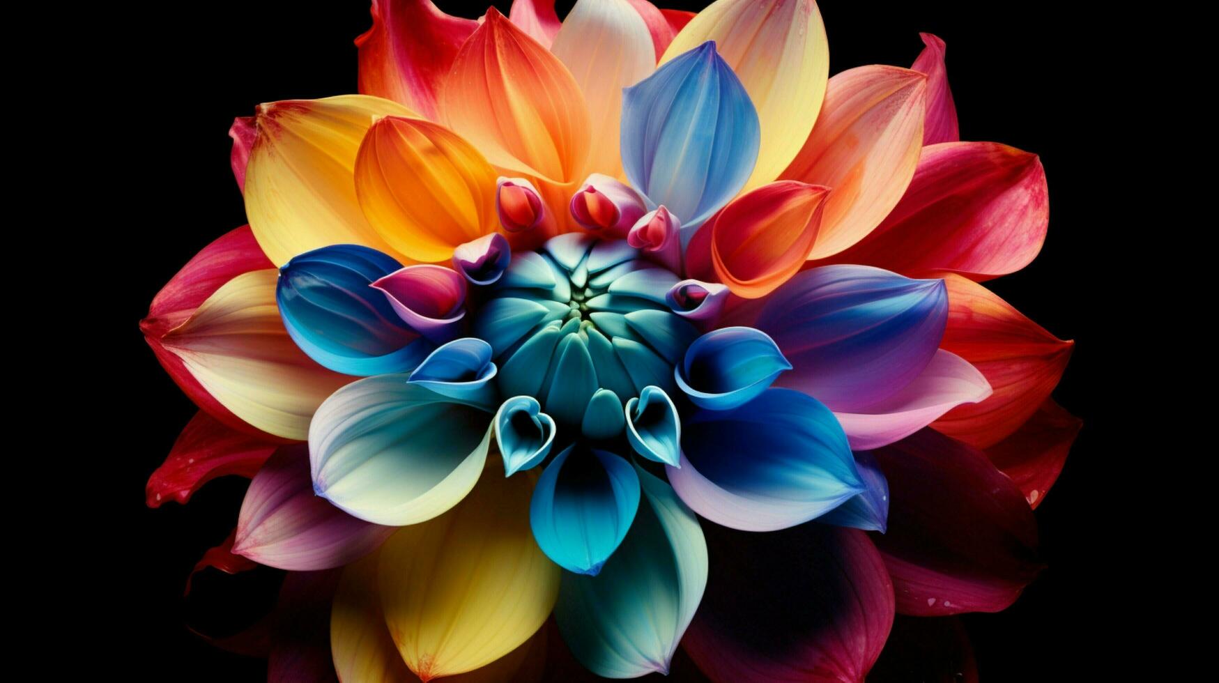 vibrant colored petals showcase the beauty of nature sing photo