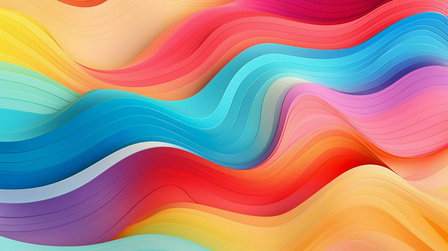 vibrant colors blend in psychedelic wave pattern photo