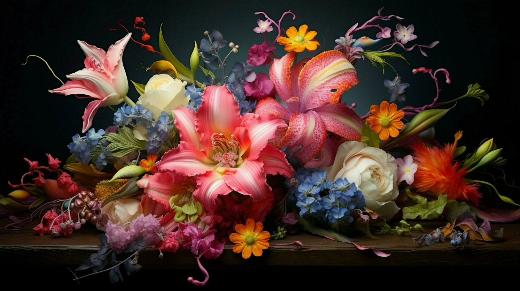 vibrant floral bouquet showcases beauty in nature fragilie photo