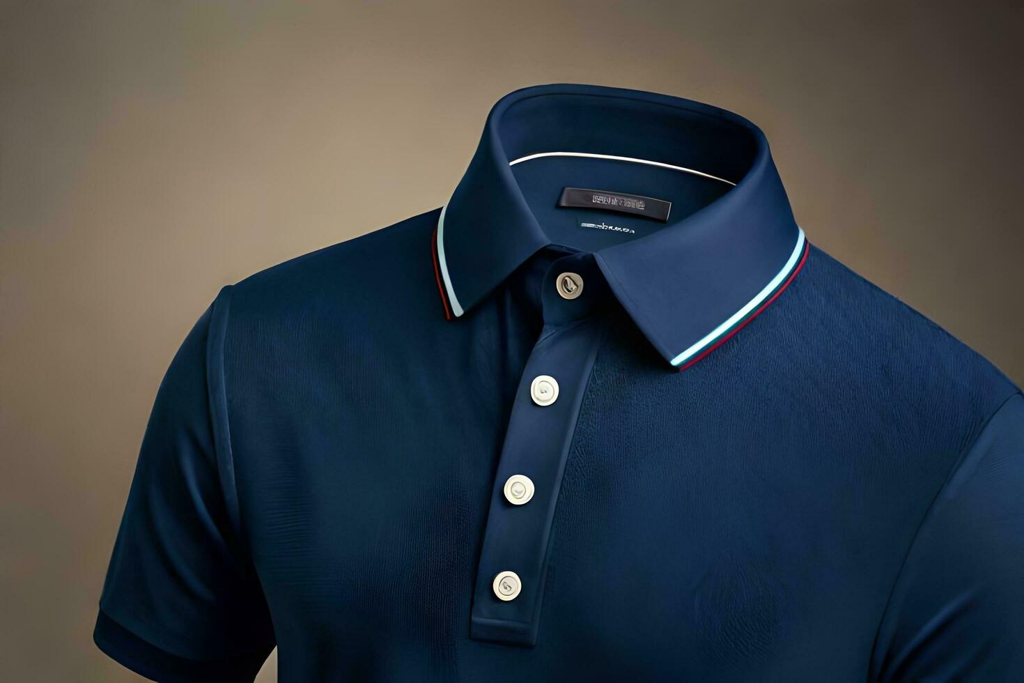 mock collar polo