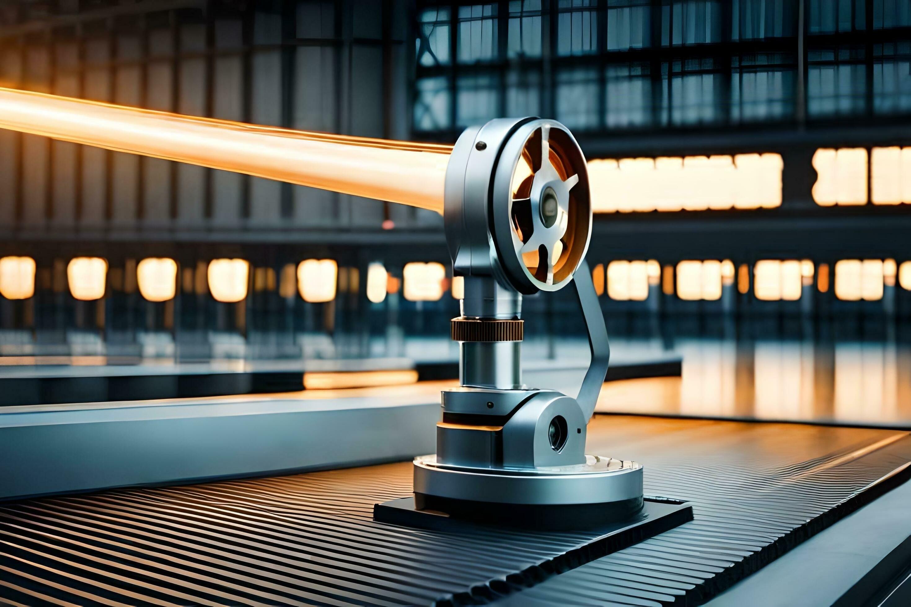 a laser beam is shining on a machine. AI-Generated 32958964 Stock Photo ...