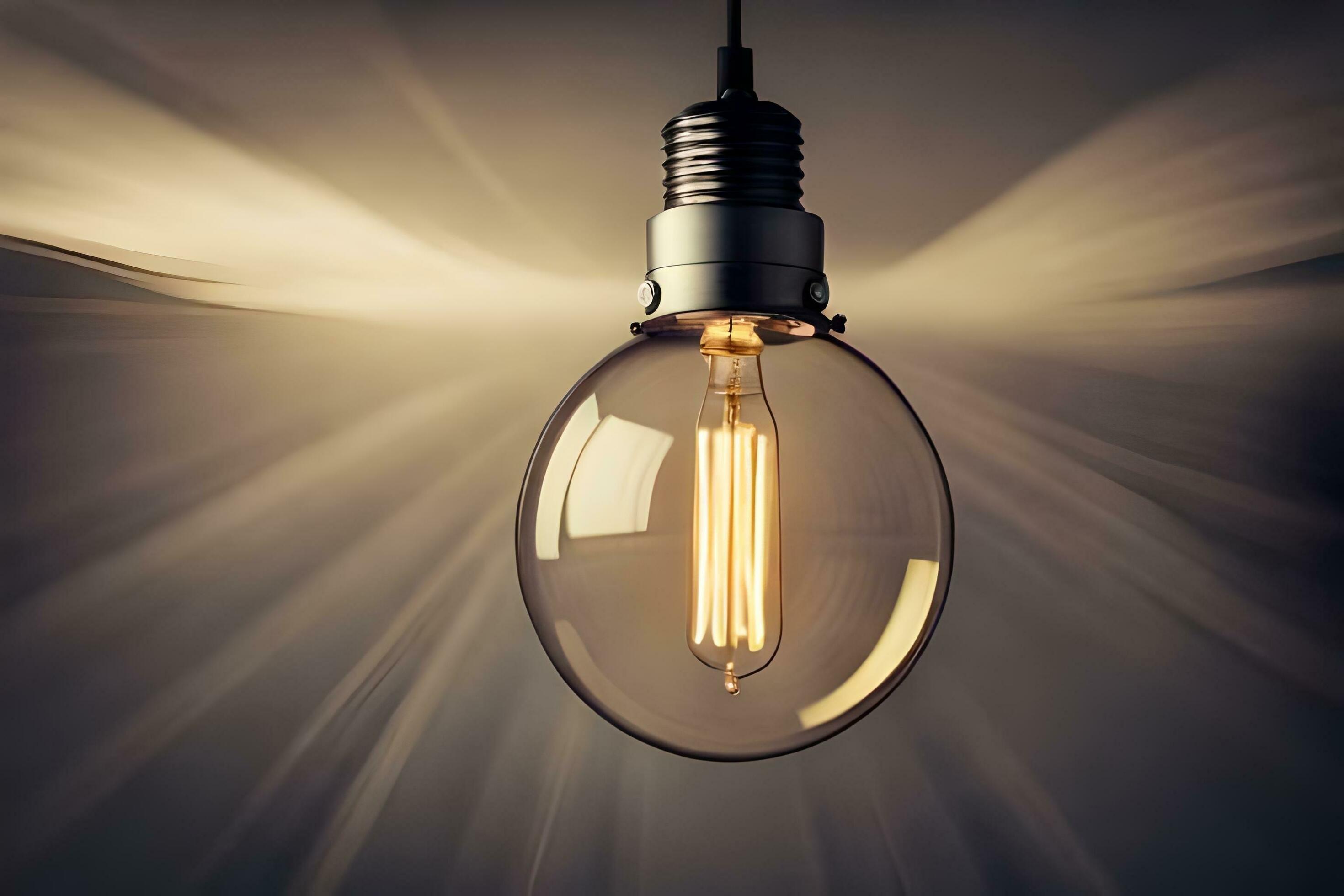 Old timey outlet light bulbs