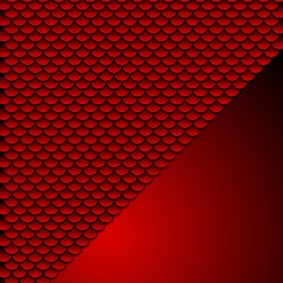 Red circles abstract geometric tech background vector
