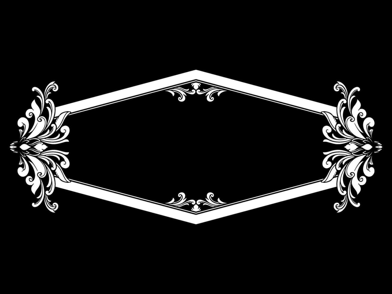 ornamento Clásico clásico sencillo elegante vector