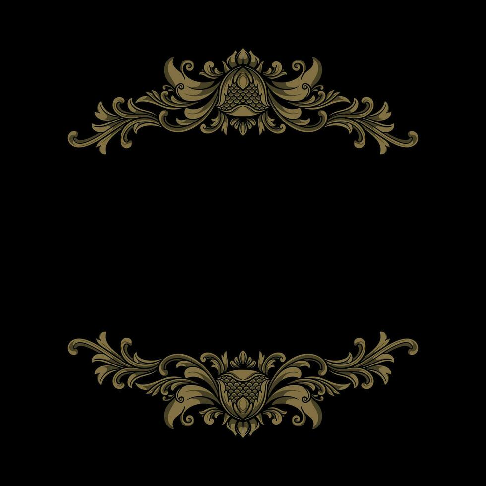 Ornament Vintage Classic Simple Elegant vector