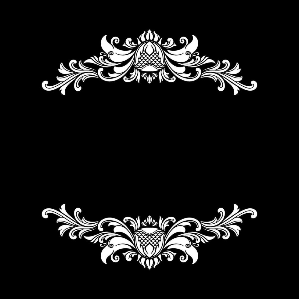 ornamento Clásico clásico sencillo elegante vector