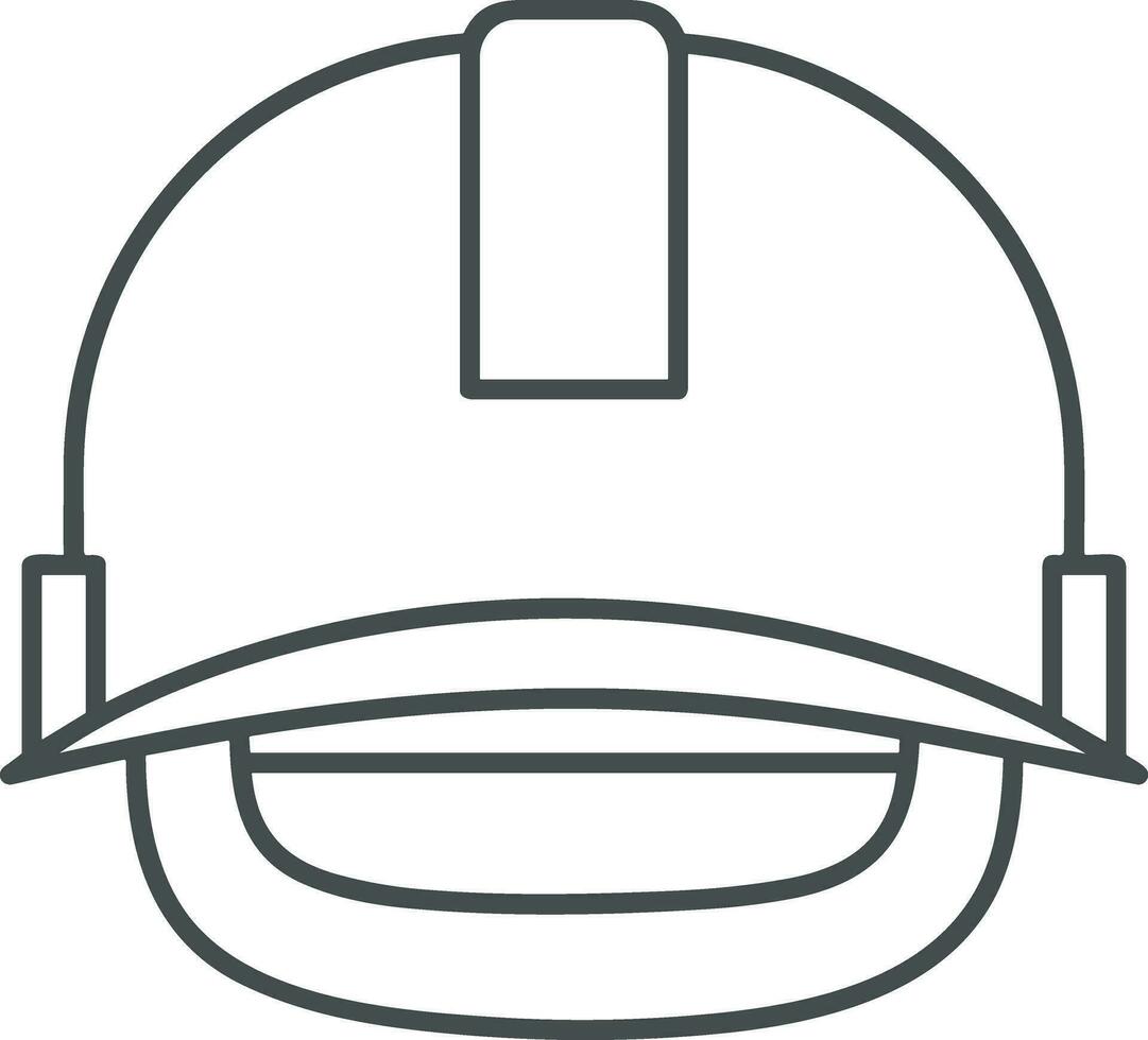 Safety helmet icon symbol image vector. Illustration of the head protector industrial engineer worker design image vector