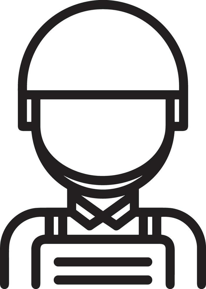 la seguridad casco icono símbolo imagen vector. ilustración de el cabeza protector industrial ingeniero trabajador diseño imagen vector