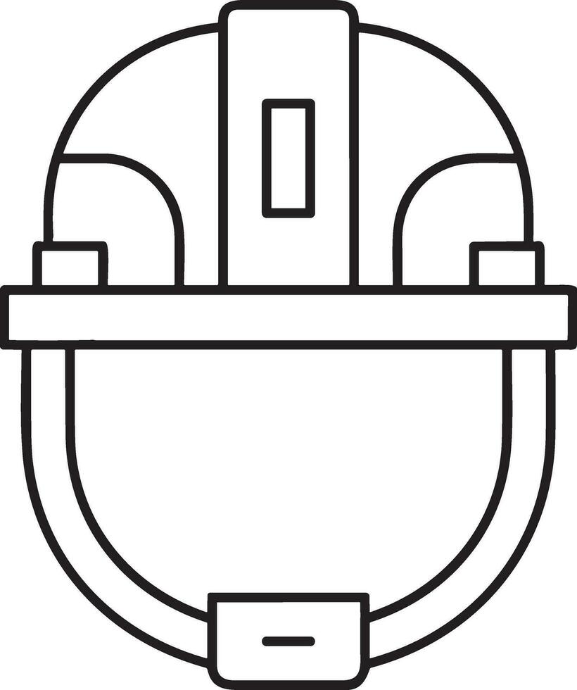 Safety helmet icon symbol image vector. Illustration of the head protector industrial engineer worker design image vector