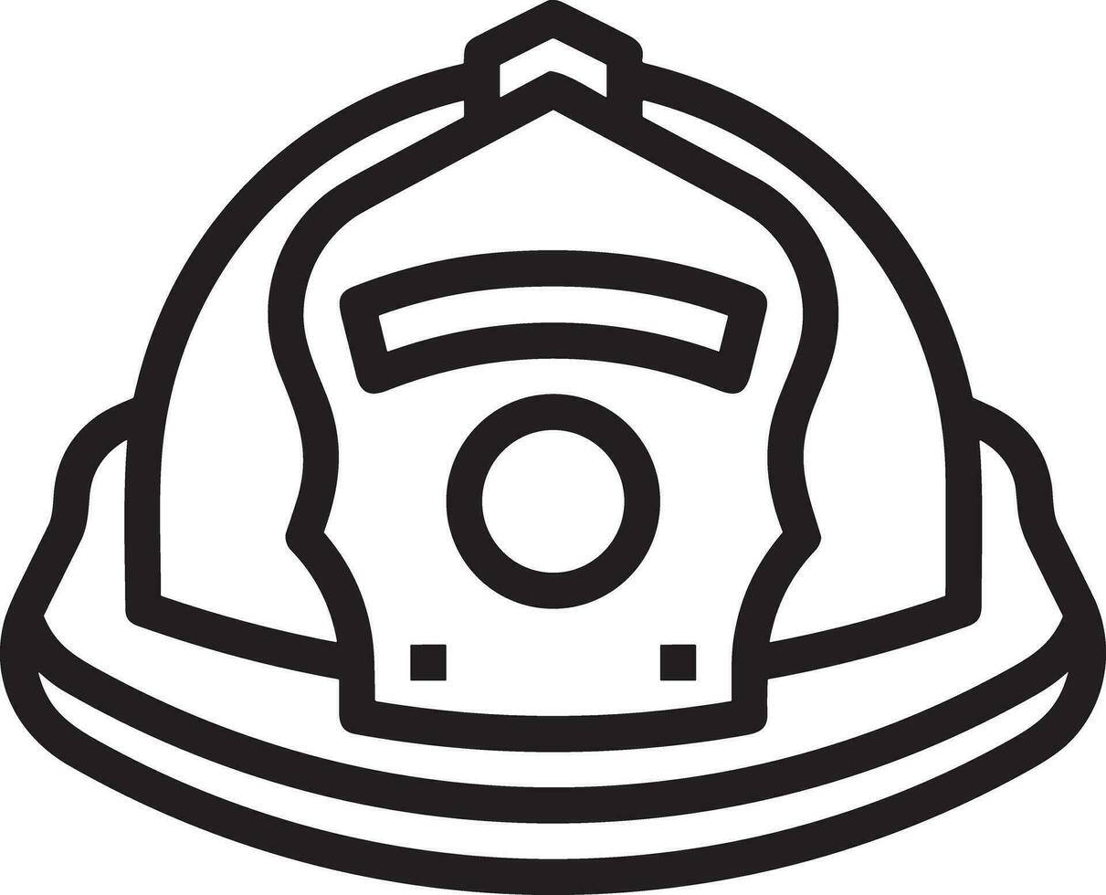 Safety helmet icon symbol image vector. Illustration of the head protector industrial engineer worker design image vector