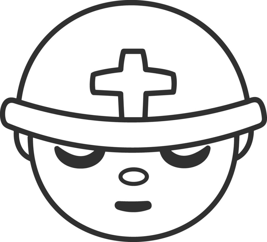 la seguridad casco icono símbolo imagen vector. ilustración de el cabeza protector industrial ingeniero trabajador diseño imagen vector