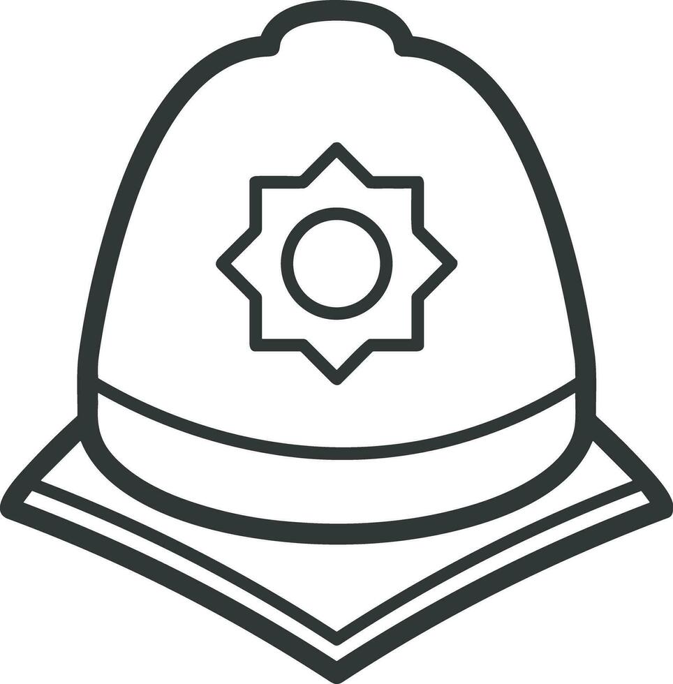 Safety helmet icon symbol image vector. Illustration of the head protector industrial engineer worker design image vector