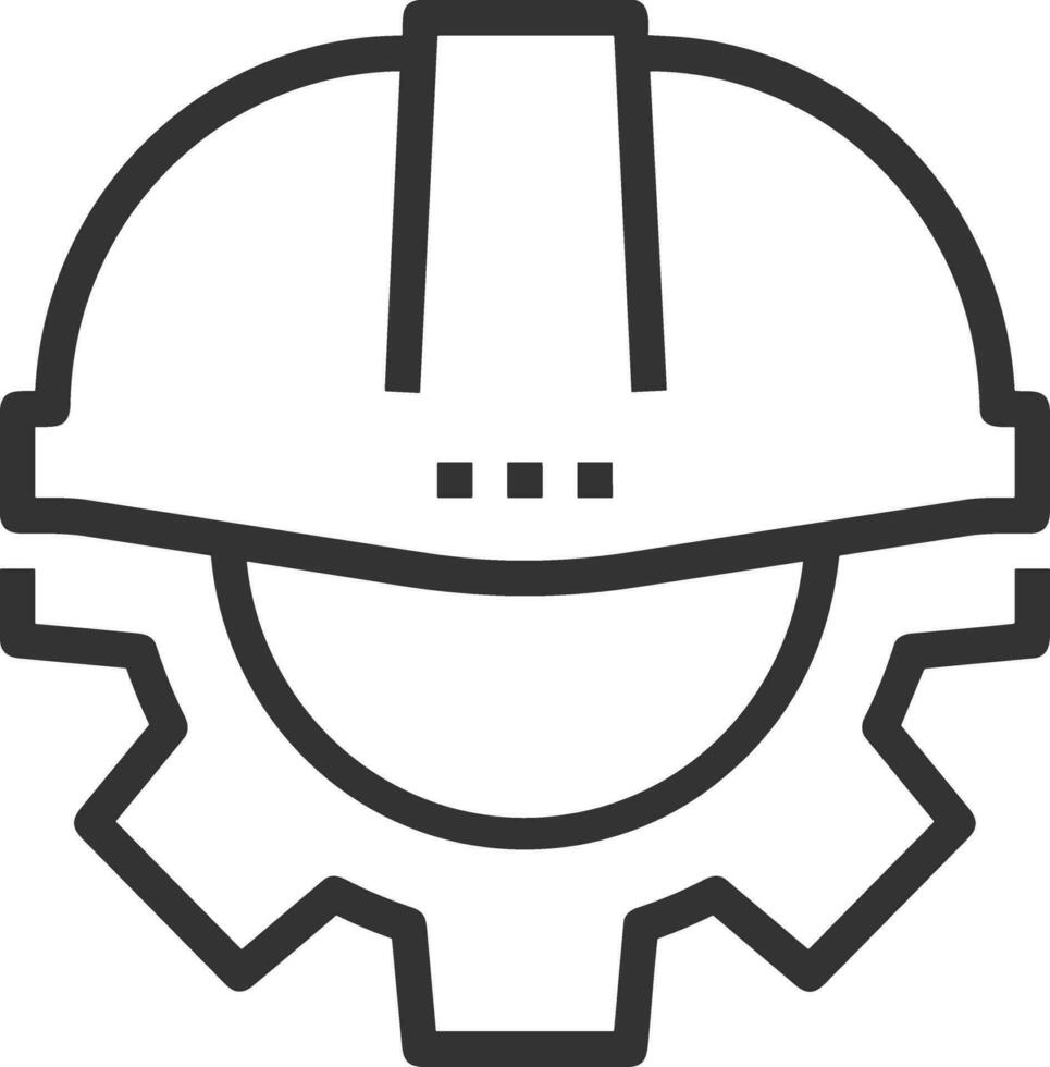 Safety helmet icon symbol image vector. Illustration of the head protector industrial engineer worker design image vector