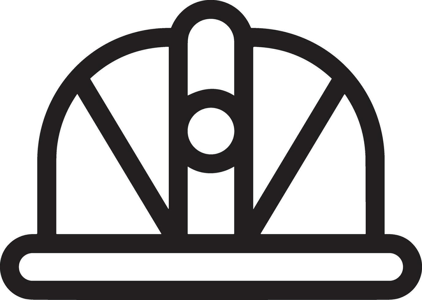 Safety helmet icon symbol image vector. Illustration of the head protector industrial engineer worker design image vector