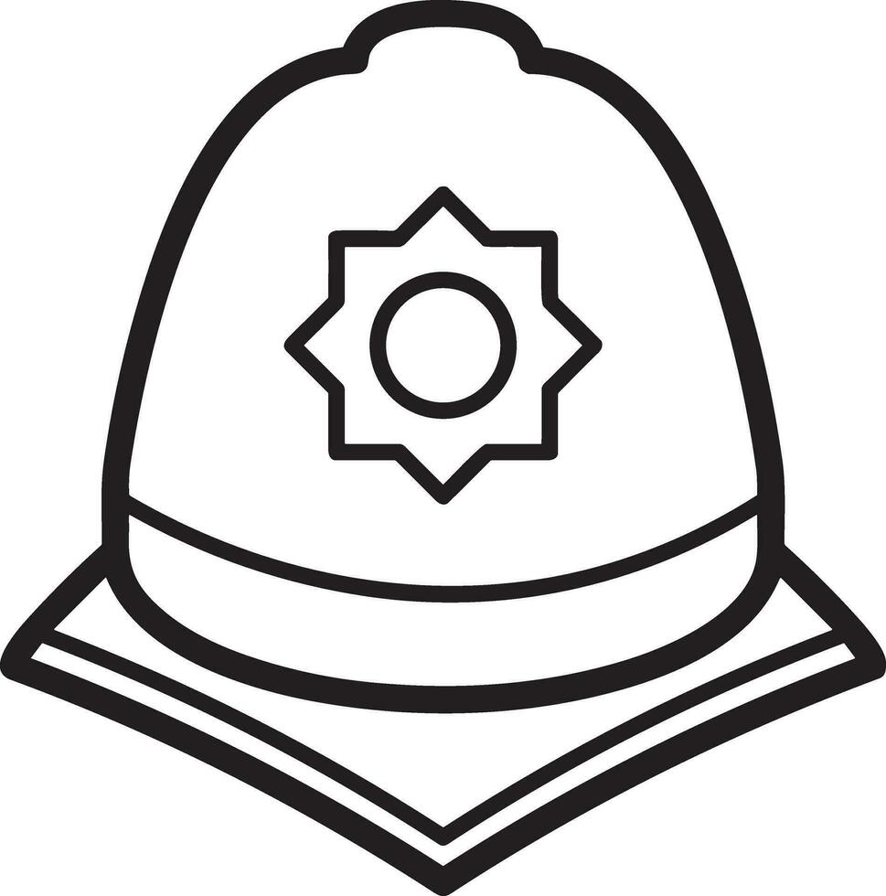 Safety helmet icon symbol image vector. Illustration of the head protector industrial engineer worker design image vector