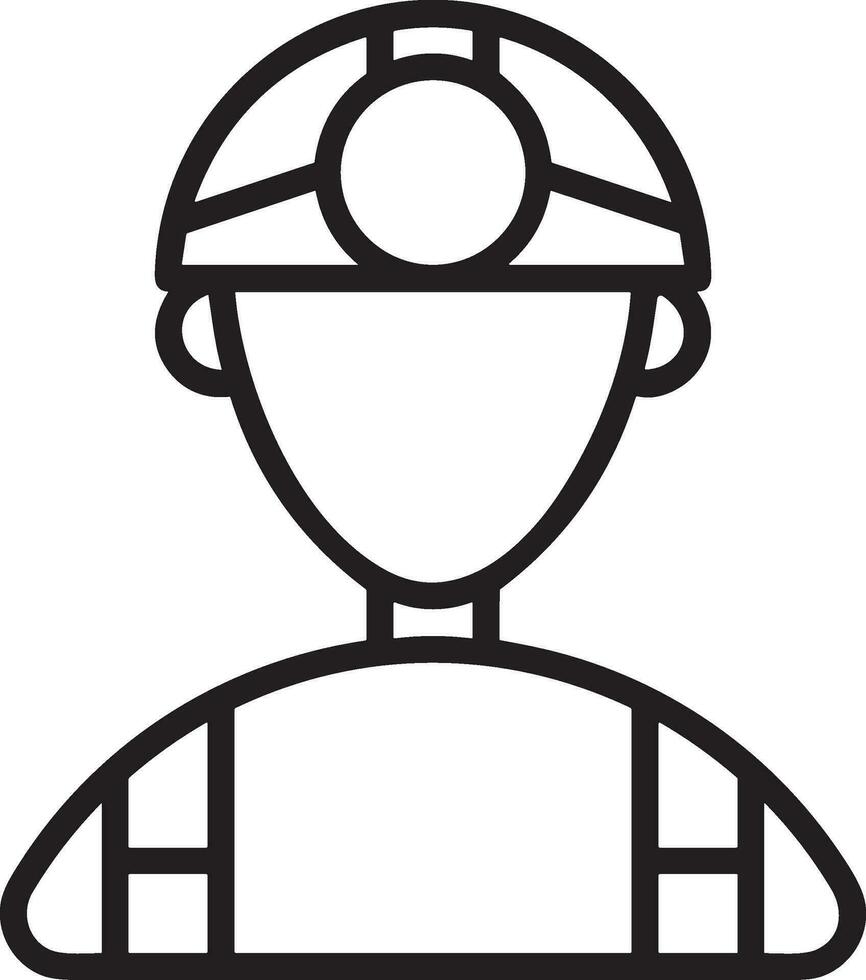 la seguridad casco icono símbolo imagen vector. ilustración de el cabeza protector industrial ingeniero trabajador diseño imagen vector