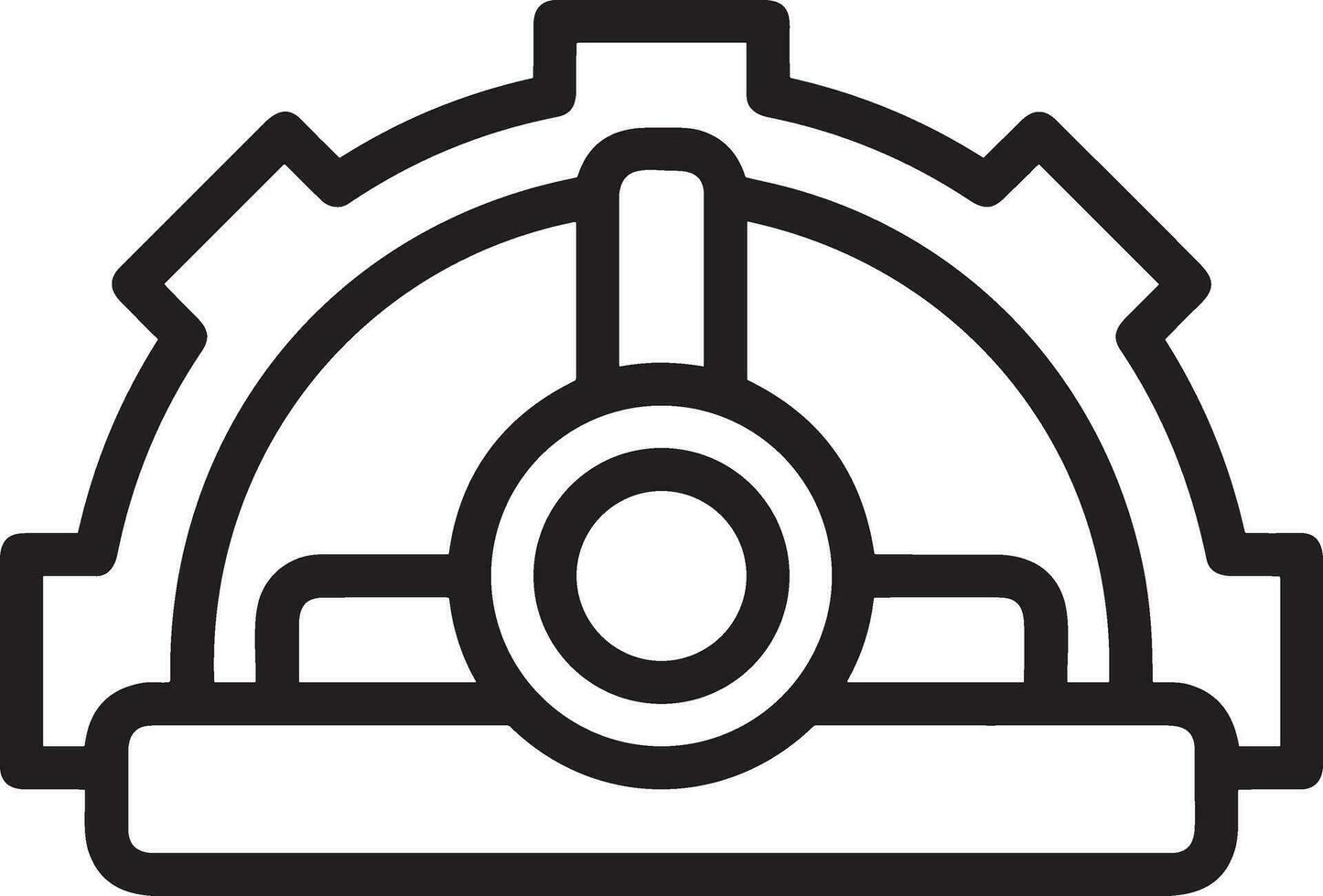 Safety helmet icon symbol image vector. Illustration of the head protector industrial engineer worker design image vector