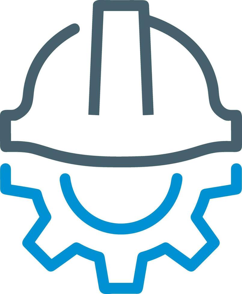 la seguridad casco icono símbolo imagen vector. ilustración de el cabeza protector industrial ingeniero trabajador diseño imagen vector