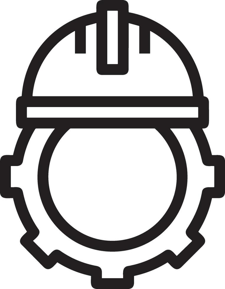 Safety helmet icon symbol image vector. Illustration of the head protector industrial engineer worker design image vector