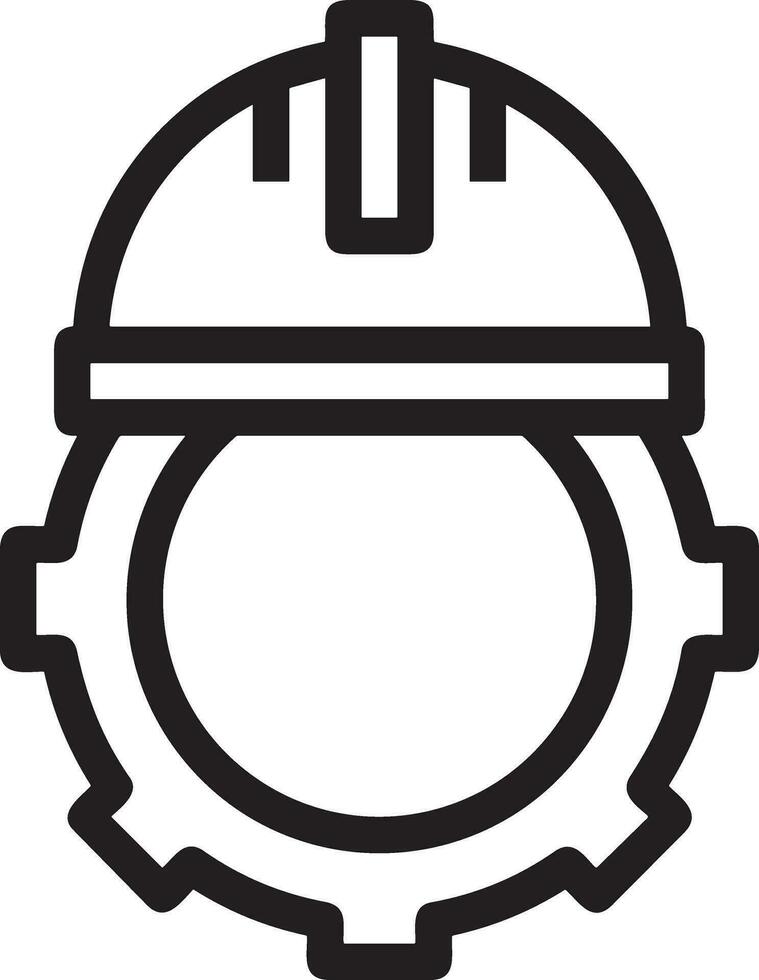 Safety helmet icon symbol image vector. Illustration of the head protector industrial engineer worker design image vector