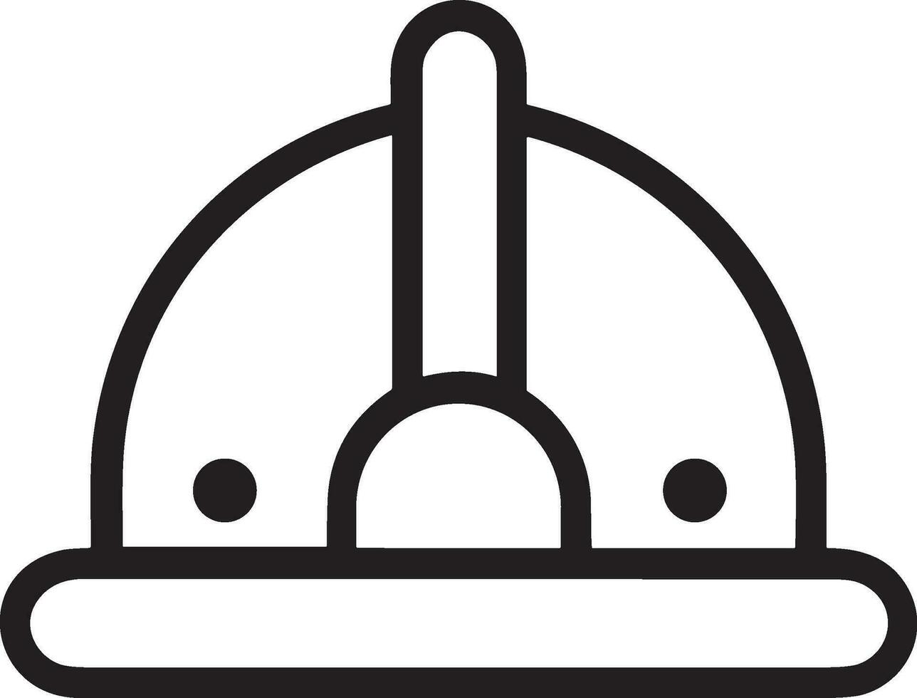 Safety helmet icon symbol image vector. Illustration of the head protector industrial engineer worker design image vector