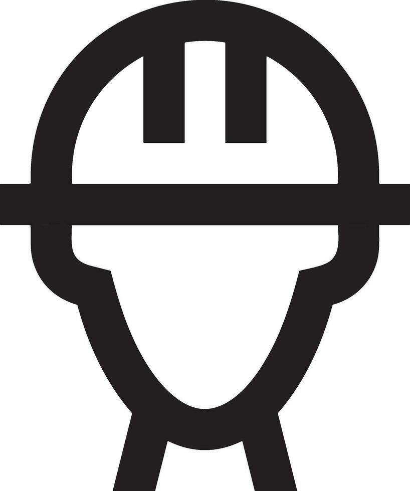 Safety helmet icon symbol image vector. Illustration of the head protector industrial engineer worker design image vector