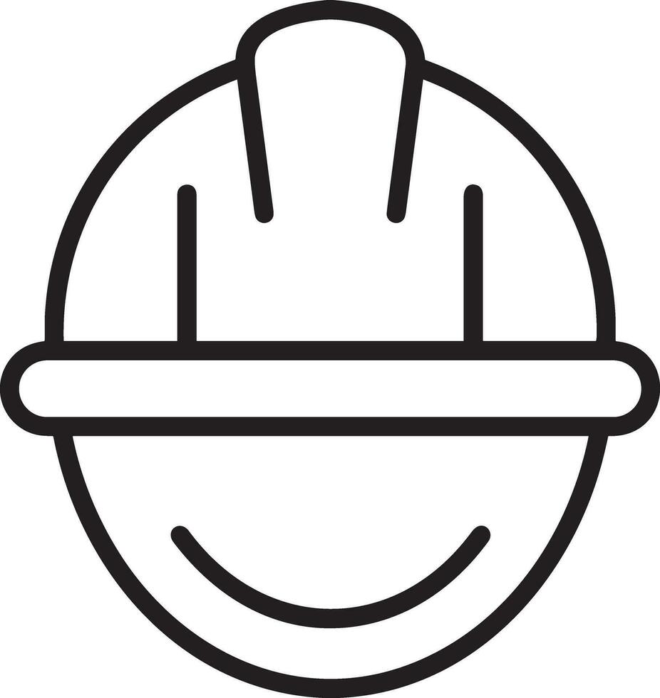 Safety helmet icon symbol image vector. Illustration of the head protector industrial engineer worker design image vector