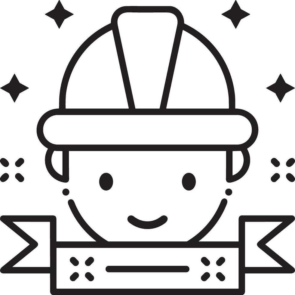Safety helmet icon symbol image vector. Illustration of the head protector industrial engineer worker design image vector