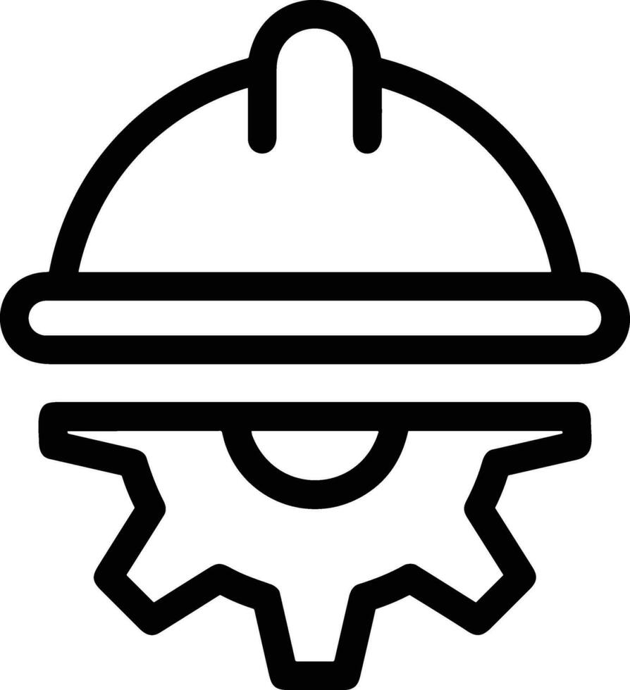 Safety helmet icon symbol image vector. Illustration of the head protector industrial engineer worker design image vector