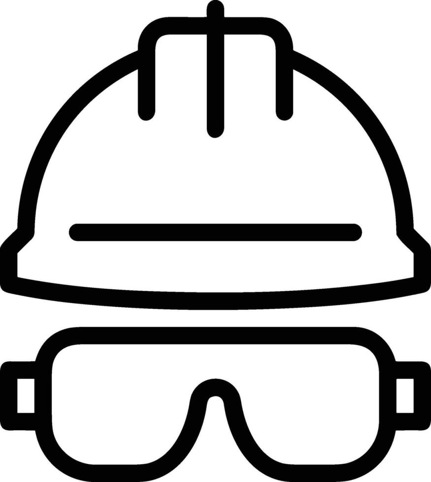 Safety helmet icon symbol image vector. Illustration of the head protector industrial engineer worker design image vector