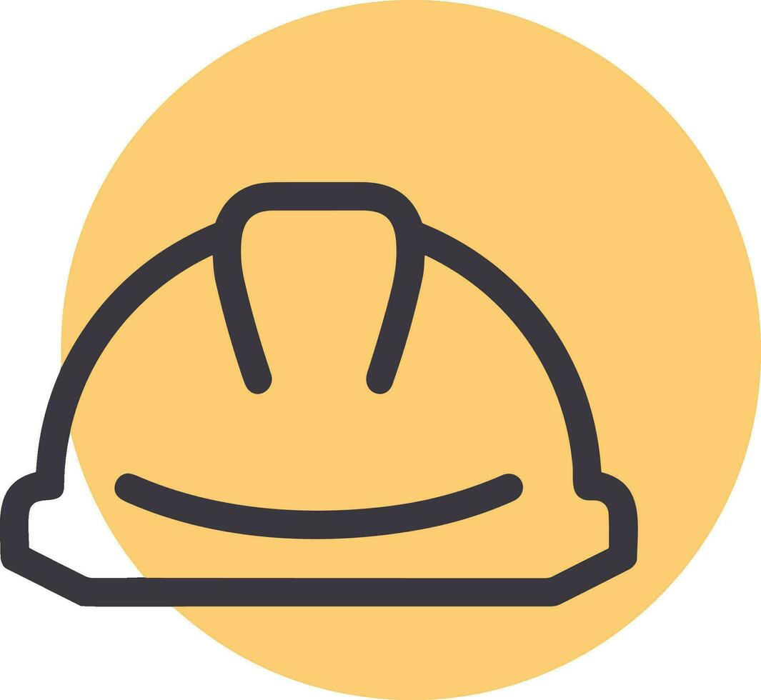 Safety helmet icon symbol image vector. Illustration of the head protector industrial engineer worker design image vector