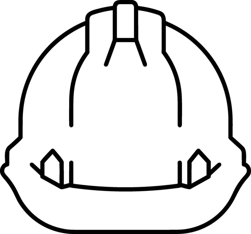 Safety helmet icon symbol image vector. Illustration of the head protector industrial engineer worker design image vector