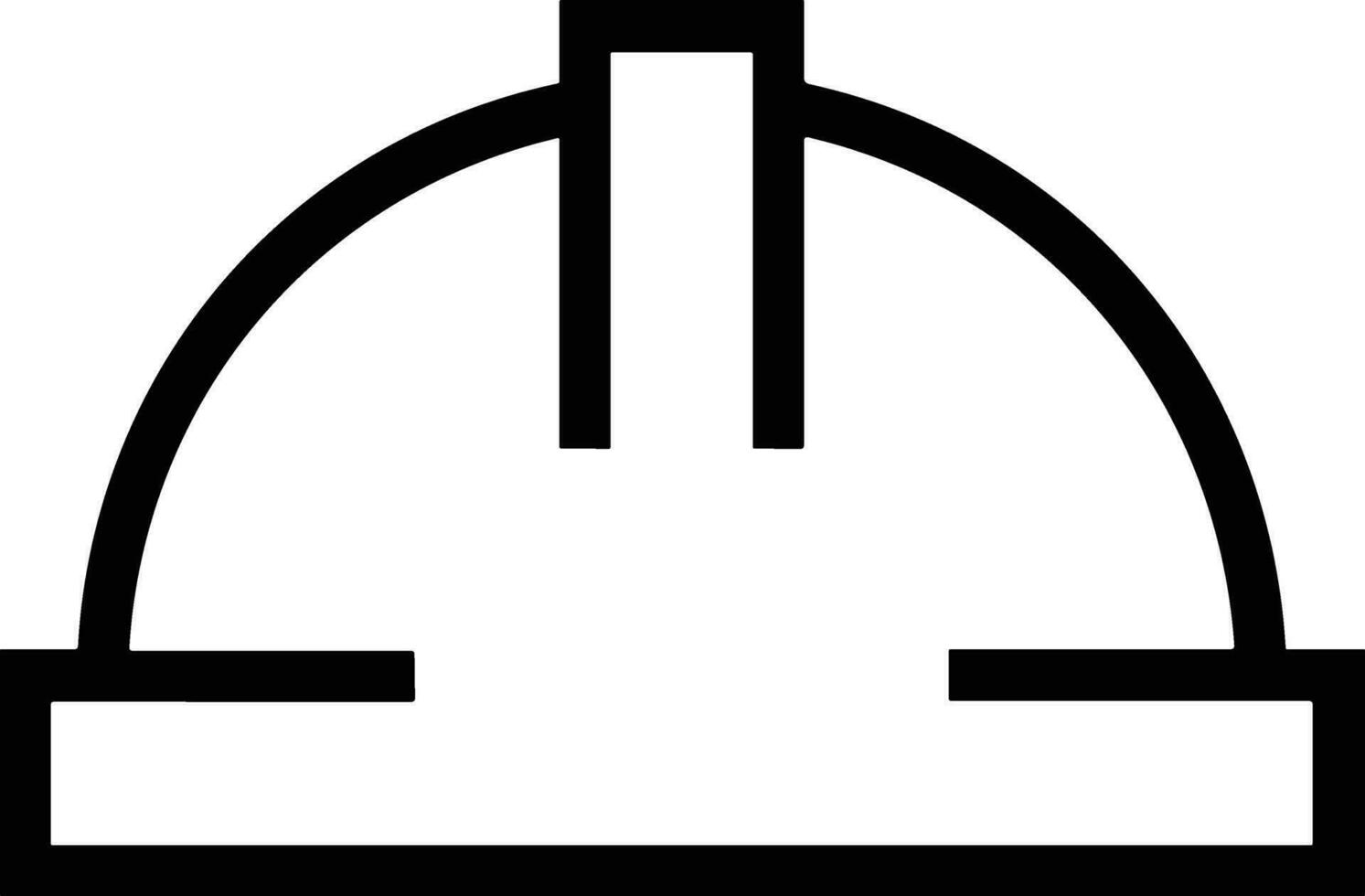Safety helmet icon symbol image vector. Illustration of the head protector industrial engineer worker design image vector