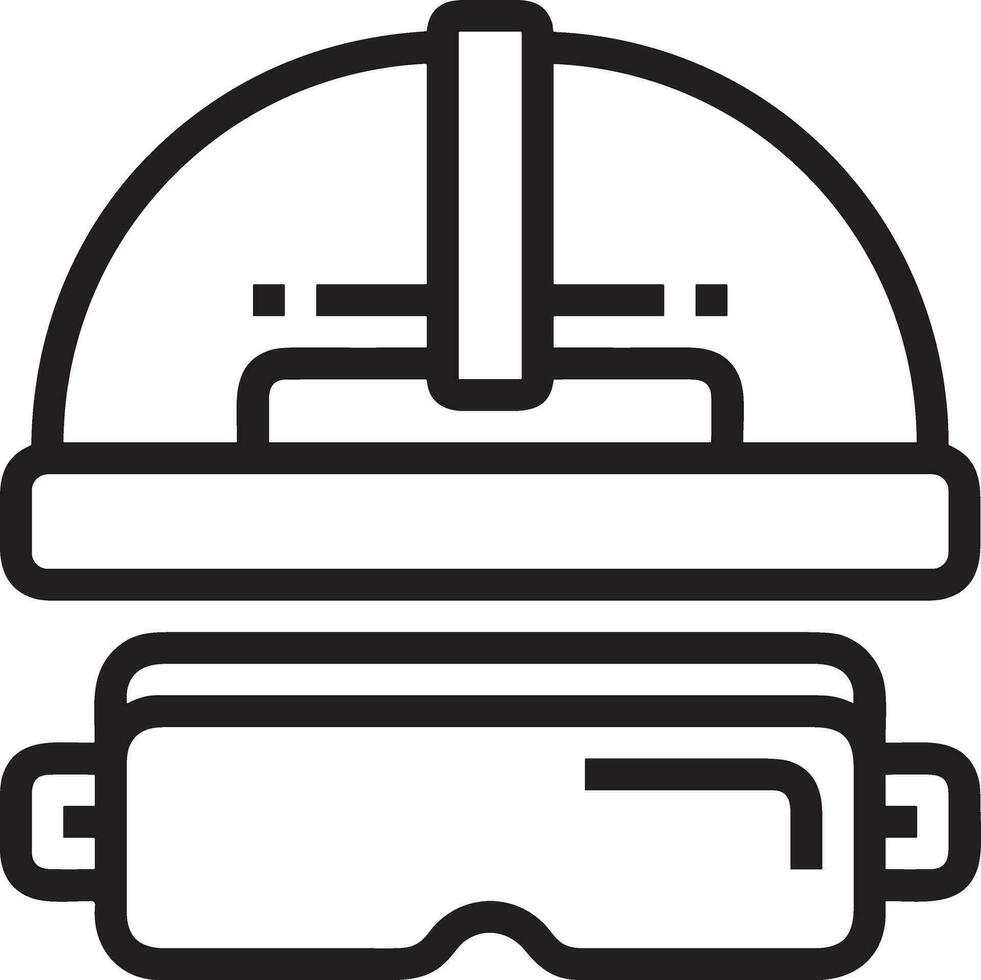 Safety helmet icon symbol image vector. Illustration of the head protector industrial engineer worker design image vector