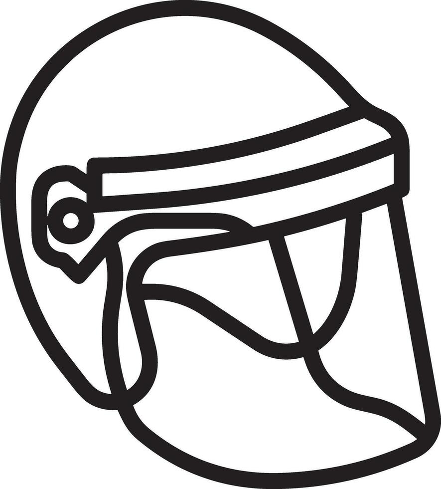 la seguridad casco icono símbolo imagen vector. ilustración de el cabeza protector industrial ingeniero trabajador diseño imagen vector