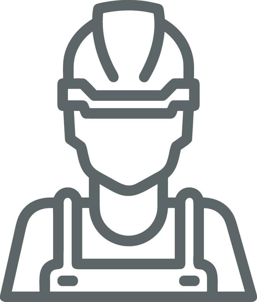 la seguridad casco icono símbolo imagen vector. ilustración de el cabeza protector industrial ingeniero trabajador diseño imagen vector